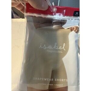 NWT Isabel Ingrid Maternity sz XS Black Shapewear Shorts Overbelly Support
